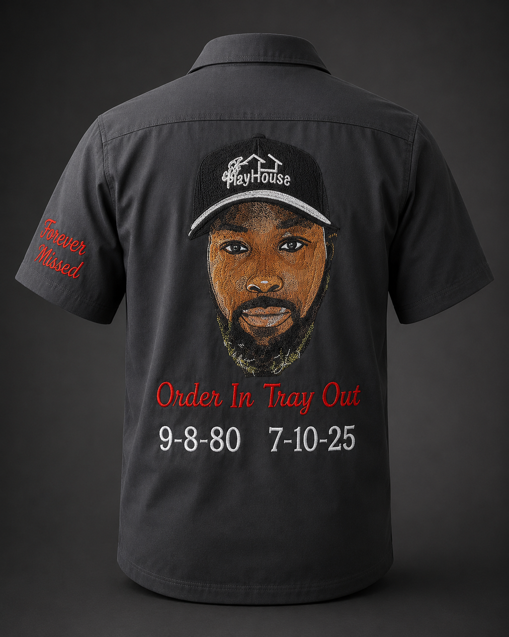 Custom Embroidered Portrait Dickie Shirt